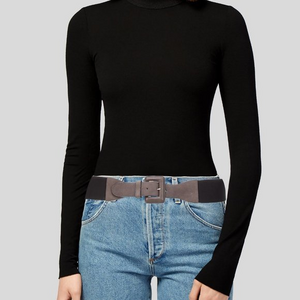 D. Exterior leather hip belt‎